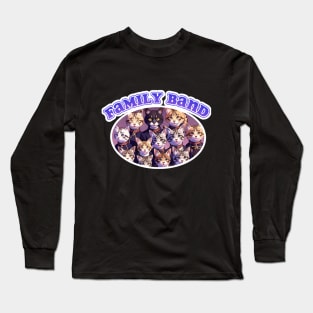 Cat Family Band Long Sleeve T-Shirt